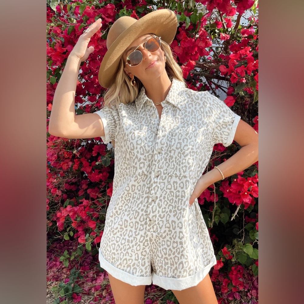 Show me your mumu leopard romper